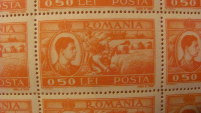 PVM - Coala 50 timbre rege Mihai I emisiunea 1947 valoarea 0,50 lei MNH