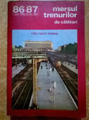 Mersul trenurilor de calatori 1 iunie 1986/30 mai 1987 foto