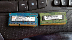LOT 5 BUCATI Memorie Laptop Diverse Marci Sodimm DDR3 1 GB 1066 Mhz PC3-8500 foto