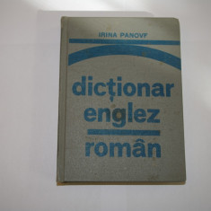 Dictionar englez roman - Irina Panovf - 1981