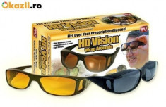 Ochelari pentru condus protectie UV HD Vision 2 buc noapte+zi foto
