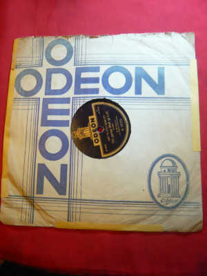 Disc gramofon Odeon - Die ganze Welt yz Luft , voce S.Stramer foto