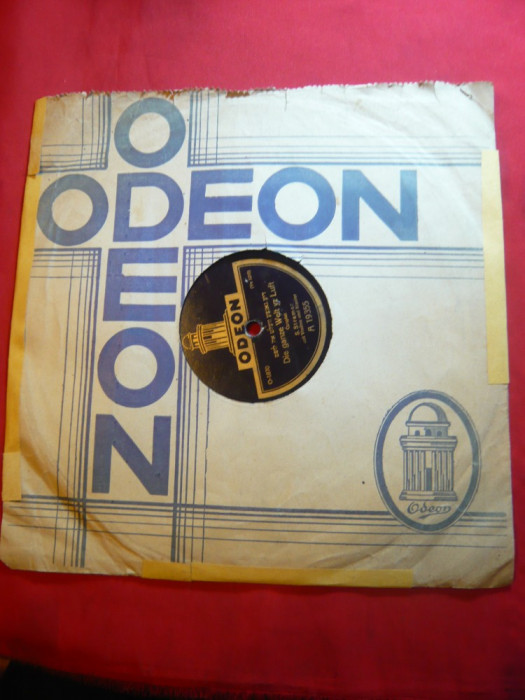 Disc gramofon Odeon - Die ganze Welt yz Luft , voce S.Stramer