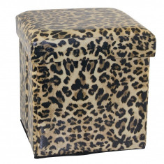 Taburet model Leopard cu spatiu de depozitare, J-Line foto