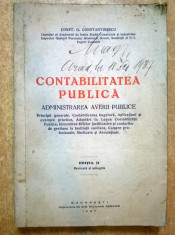 Const. G. Constantinescu - Contabilitatea publica {1937} foto