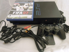 Consola Playstation, PS2 + card 8mb + Fifa 07. foto