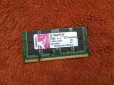 Memorie RAM laptop 1GB DDR Kingston 333Mhz foto