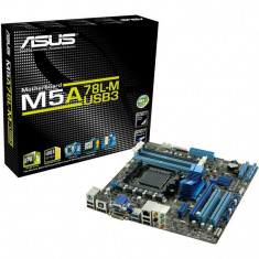 Placa de baza ASUS AM3+, M5A78L-M/USB3, AMD760G, 4* DDR3 2000(O.C.)/1866(O.C.)/1800(O.C.)/1600(O.C.)/1333, 1*PCIEx16/1*PCIEx1/2*PCI, 6*SATA2 bulk foto