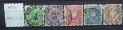 GERMANIA (REICH) 1880 &amp;ndash; UZUALE, timbre stampilate, B35 foto