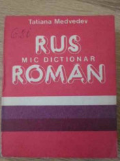 Mic Dictionar Rus Roman - Tatiana Medvedev ,396157 foto
