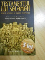 TESTAMENTUL LUI SOLOMON foto