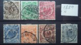 GERMANIA (REICH) 1889 &ndash; UZUALE, timbre stampilate K103
