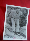 Fotografie a actorului de orig. romana Jonny Weiss-Muller - Tarzan ,dim.=9x12 cm