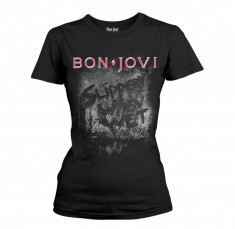 Tricou Fete Bon Jovi - Slippery When Wet foto