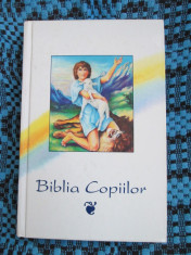 BIBLIA COPIILOR (1992 - 402 pagini, EDITIE DE LUX, IMAGINI SI HARTI FULL COLOR!) foto