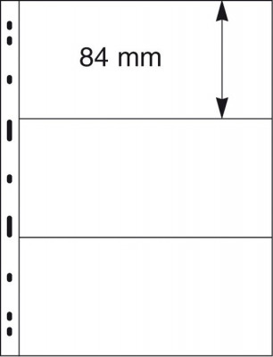 Lindner 073 negre Uniplate PVC foi pentru timbre, billete - 5 buc. foto