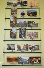 Suport de perete pentru carti postale, vederi, fotografii poze, decoratiuni foto