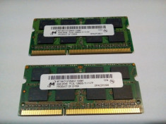 Memorii RAM DDR3 kit 8GB (2modulex4GB) MICRON 2RX8 PC3L 12800 la 1600Mhz laptop foto