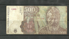 BANCNOTA 500 LEI - APRILIE 1991 VF (serie 361160) foto