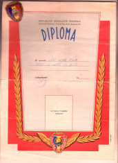 Diploma si Insigna Militar De Frunte foto