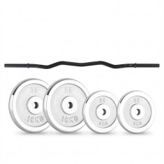 CAPITAL SPORT set haltera de 30 kg CurlBar | 2 x 5 kg + 2 x 10 kg | 120x30 mm foto