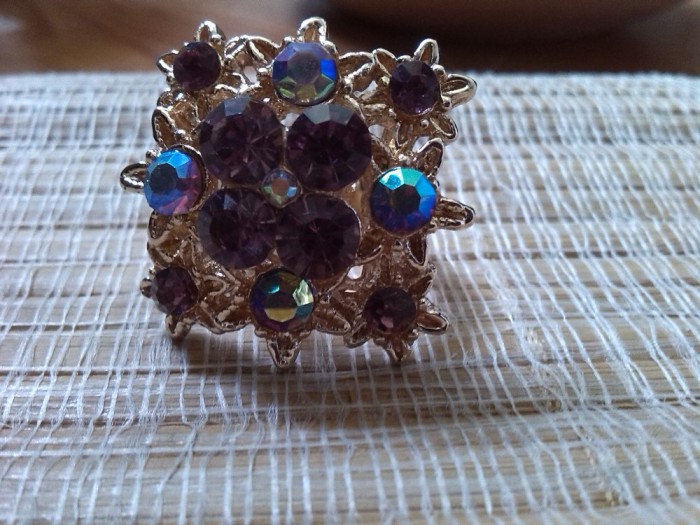 Crystals_verigheta inel golden 7 reglabil