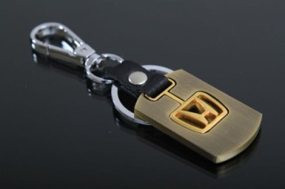 Breloc metal model pentru HONDA cu detaliu piele ecologica +ambalaj cadou foto