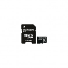 Card TRANSCEND microSDXC 64GB Class 10 UHS-I cu adaptor SD foto