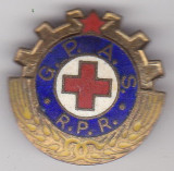 Insigna Crucea Rosie R.P.R G.P.A.S