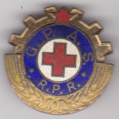 Insigna Crucea Rosie R.P.R G.P.A.S