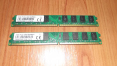 Memorie Ram 4 Gb DDR2 ( 2 x 2 Gb Kit) 800 Mhz / Dual chanell / Kingston Chip foto