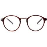 Ochelari retro fantezie lentila transparenta maro