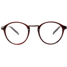 Ochelari retro fantezie lentila transparenta maro