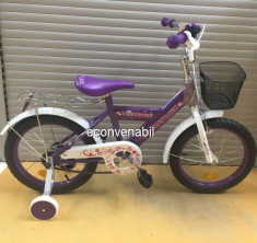 Bicicleta Best Laux Copii CY16 Roti 16 Inch cu Roti Ajutatoare si Cos foto