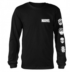 Tricou cu Maneca Lunga Marvel - Stacked Heads foto