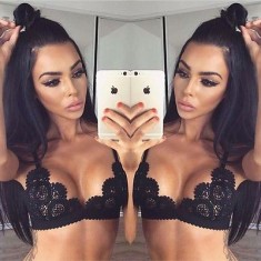 Lenjerie Lady Lust Sexy Black Dantela Sutien Bralet Bralette Floral Push Up