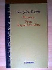 Francoise Dastur - Moartea Eseu despre finitudine foto