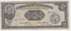FILIPINE 2 pesos 1949 VF foto