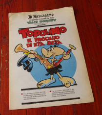 supliment ziar Il Messaggero l. italiana banda desenata Topolino - 1990 / 16 pag foto