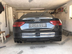 Difuzor spoiler bara spate audi A5 8T Coupe Cabrio 2012 2016 DTM S line Rs5 v5 foto