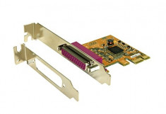 Placa controler LPT model ExSys 44010, conector PCI-e foto