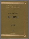 (C7442) STUDII SI ARTICOLE DE ISTORIE LI-LII, 1985