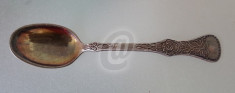 Lingurita de colectie argintata, 11 cm foto