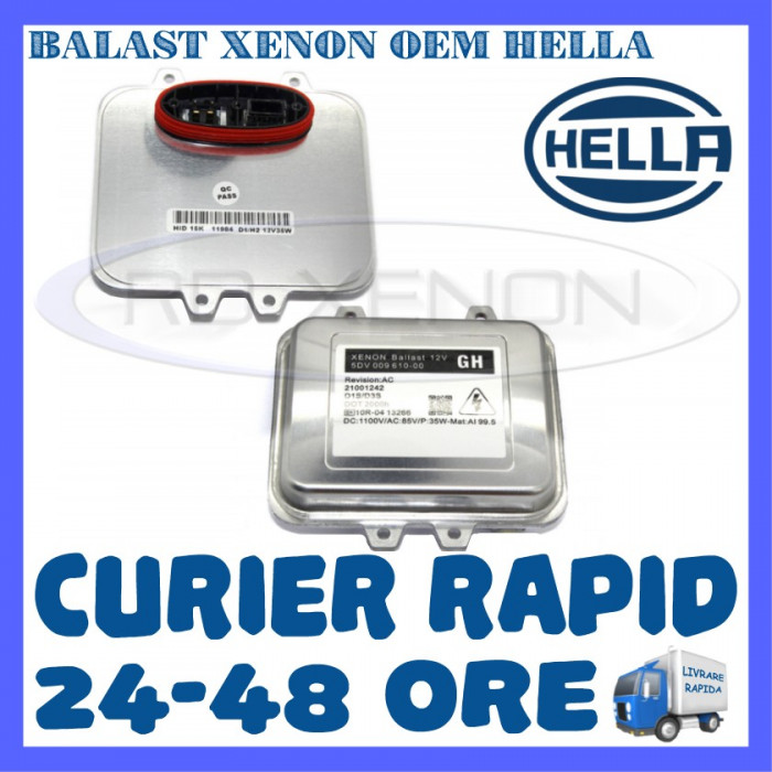 BALAST XENON OEM HELLA 5DV 009 610-00 - FACTURA SI GARANTIE 12 LUNI