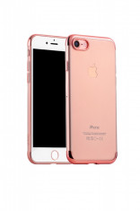 Carcasa, Hoco, Glint series electroplated TPU, pentru Apple iPhone 7 Plus, Rose Gold foto