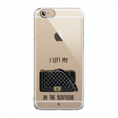 Carcasa, Patchworks, I left my bag case, pentru Apple iPhone 6/6s plus, transparenta foto