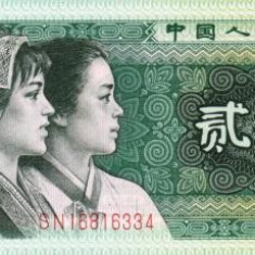 CHINA - BANCNOTA 2 JIAO 1980 UNC