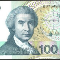 CROATIA - BANCNOTA 100.000 DINARI 1993 UNC