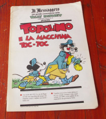 supliment ziar Il Messaggero l. italiana banda desenata Topolino - 1990 / 24 pag foto