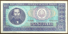 BANCNOTA 100 LEI 1966 AUNC (serie 773250) foto